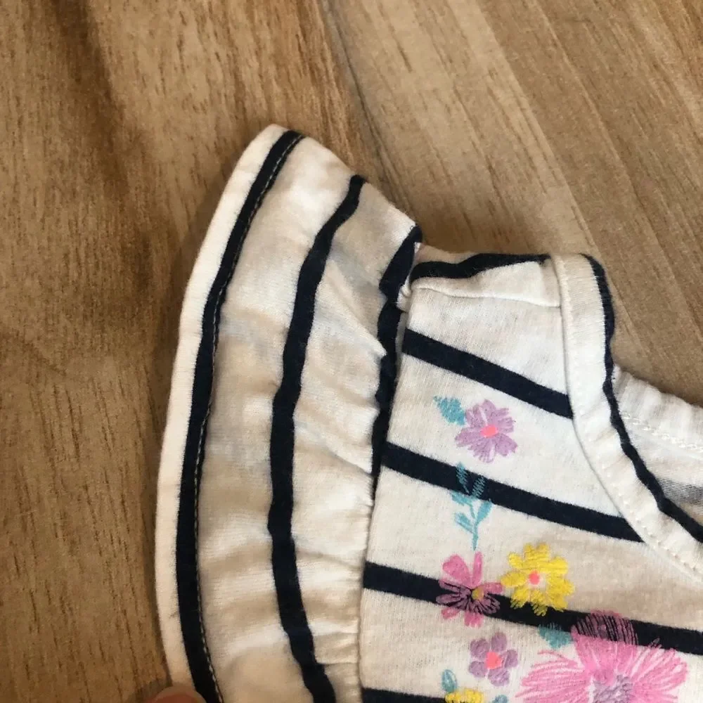 OSHKOSH B’GOSH Striped Dress with Flutter Sleeves